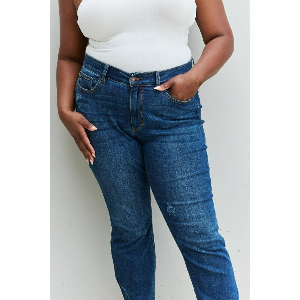 Judy Blue Aila Mid Rise Cropped Relaxed Fit Jeans 82251 18w - Picture 7 of 7